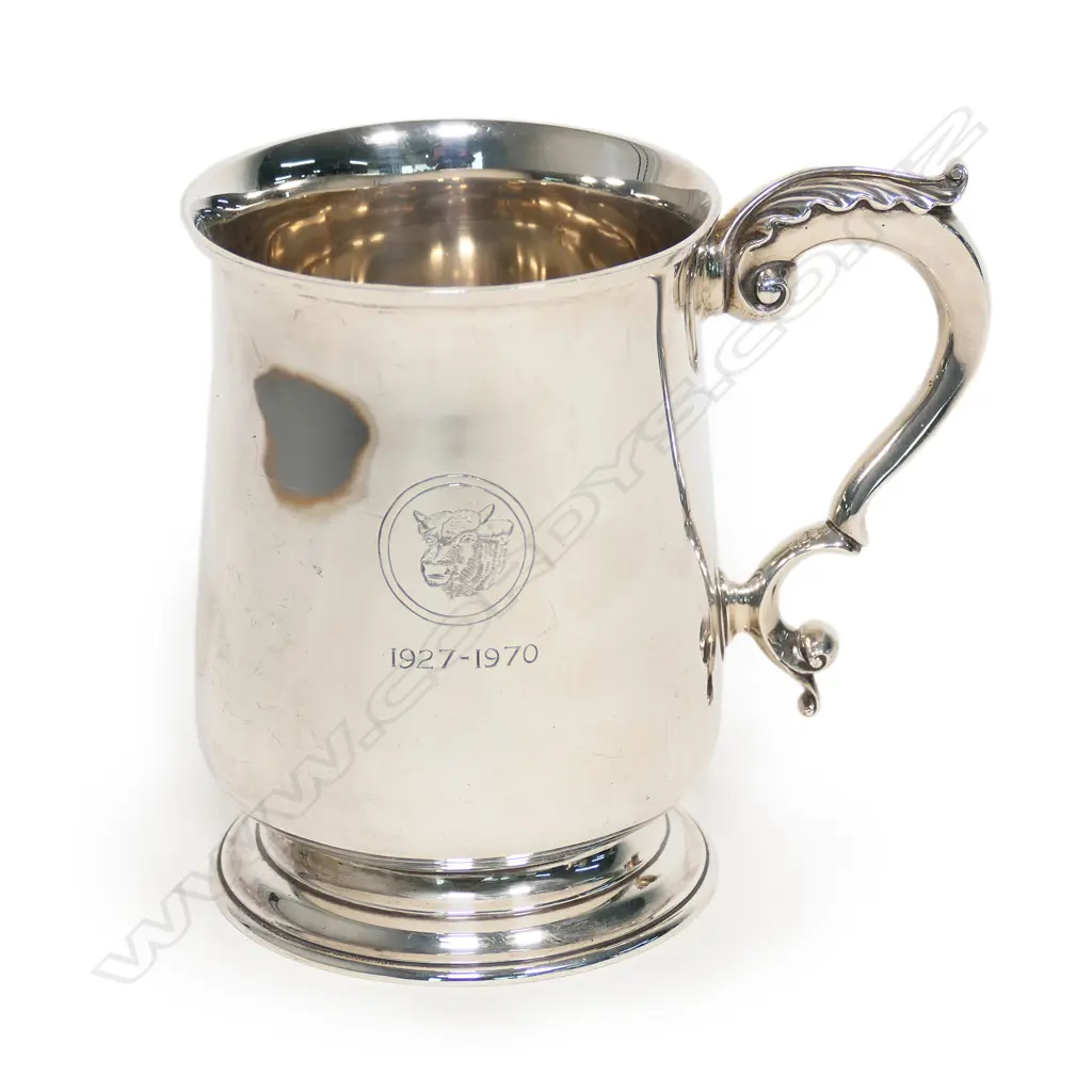 An Edwardian silver baluster mug, Image 1++