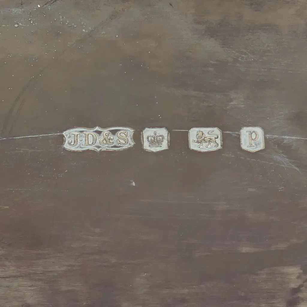 A sterling silver two handled tray, Image 1++