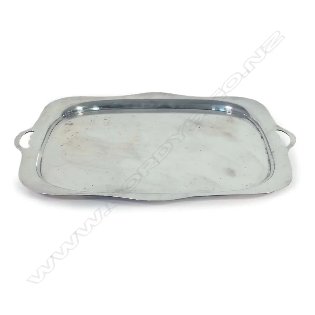 A sterling silver two handled tray, Image 1++