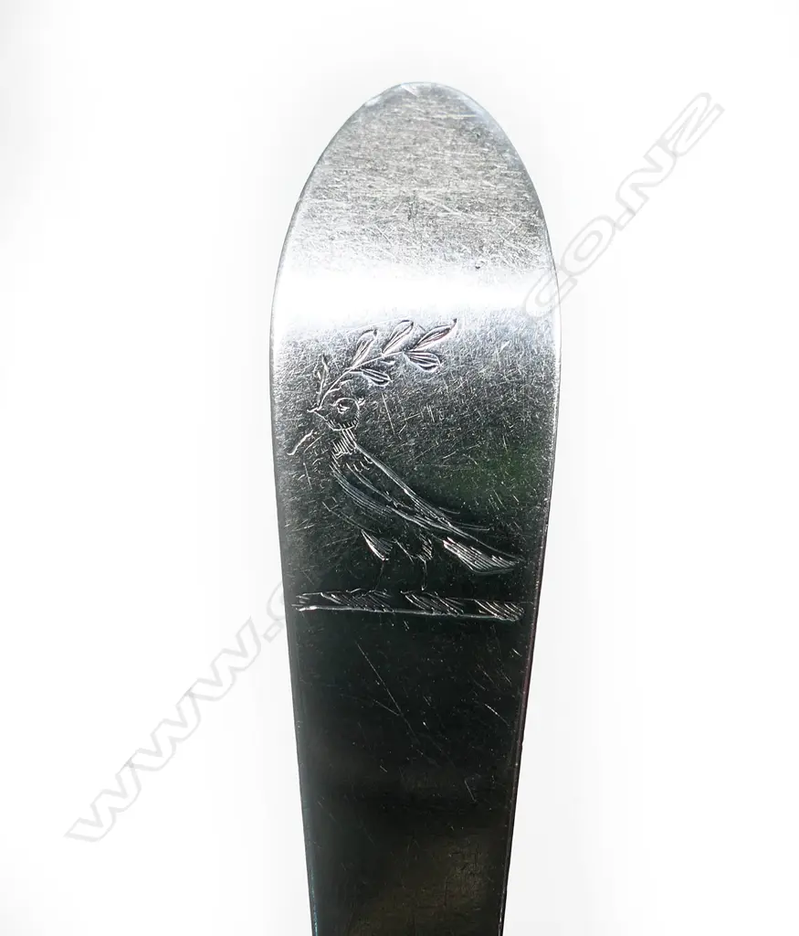A set of eight early Geo.III Irish silver small dessert or parfait spoons, Image 1++
