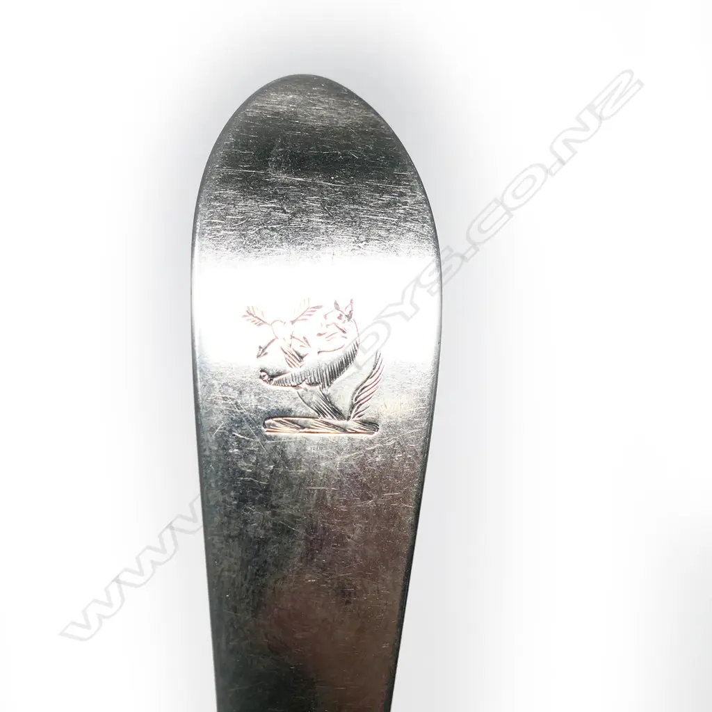 A good set of four early Geo.III Irish silver tablespoons, Image 1++