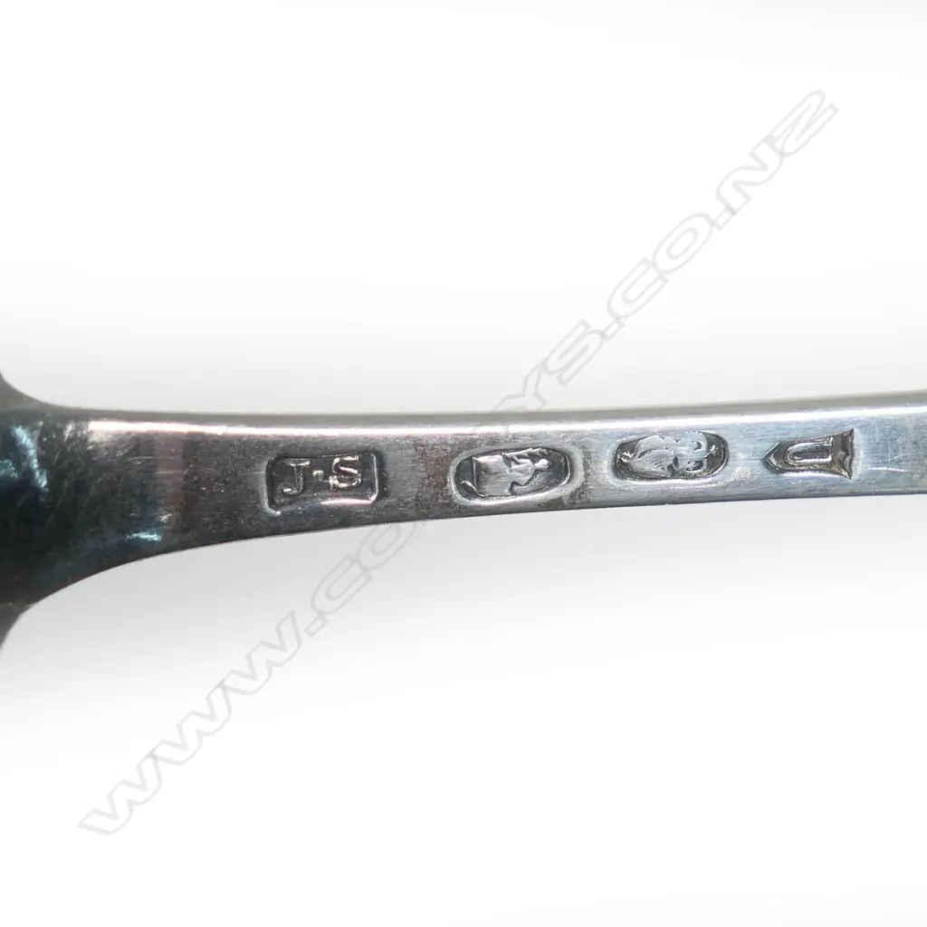 A good set of four early Geo.III Irish silver tablespoons, Image 1++
