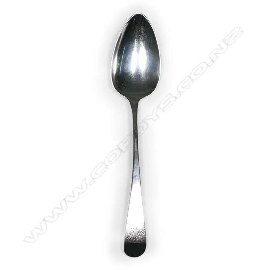 A George III silver tablespoon,