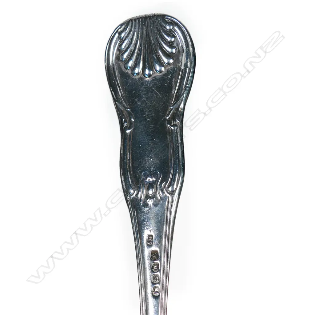 A late George III silver soup ladle, Image 1++