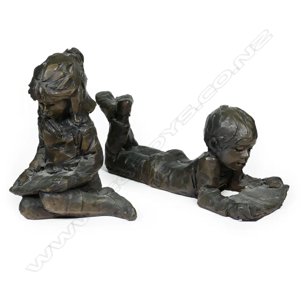 A pair of Ken Kendall bronze figures, Image 1++