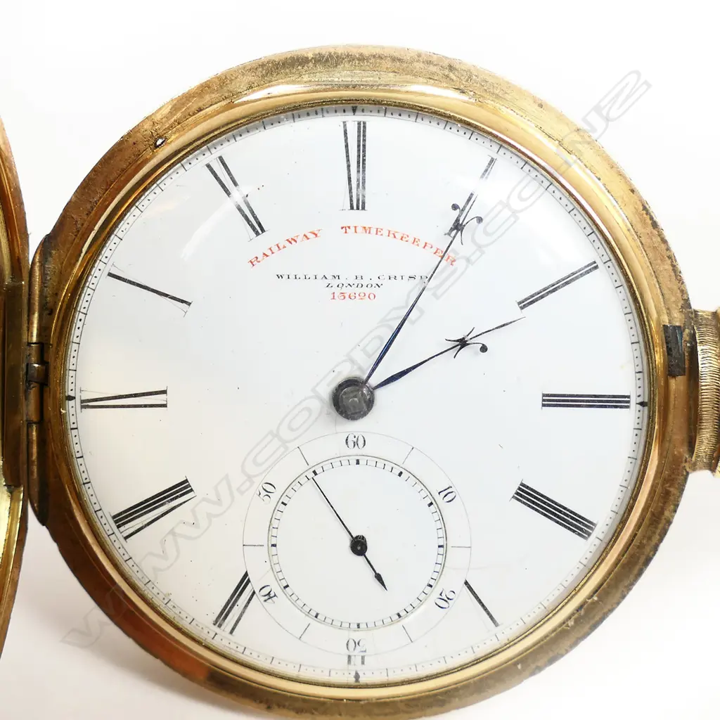 An impressive Victorian heavy 18ct gold large 'Railway Timekeeper' hunter pocket watch, Image 1++