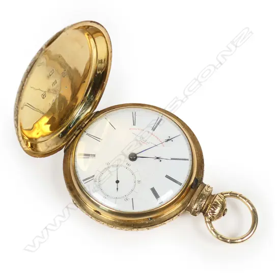 An impressive Victorian heavy 18ct gold large 'Railway Timekeeper' hunter pocket watch,