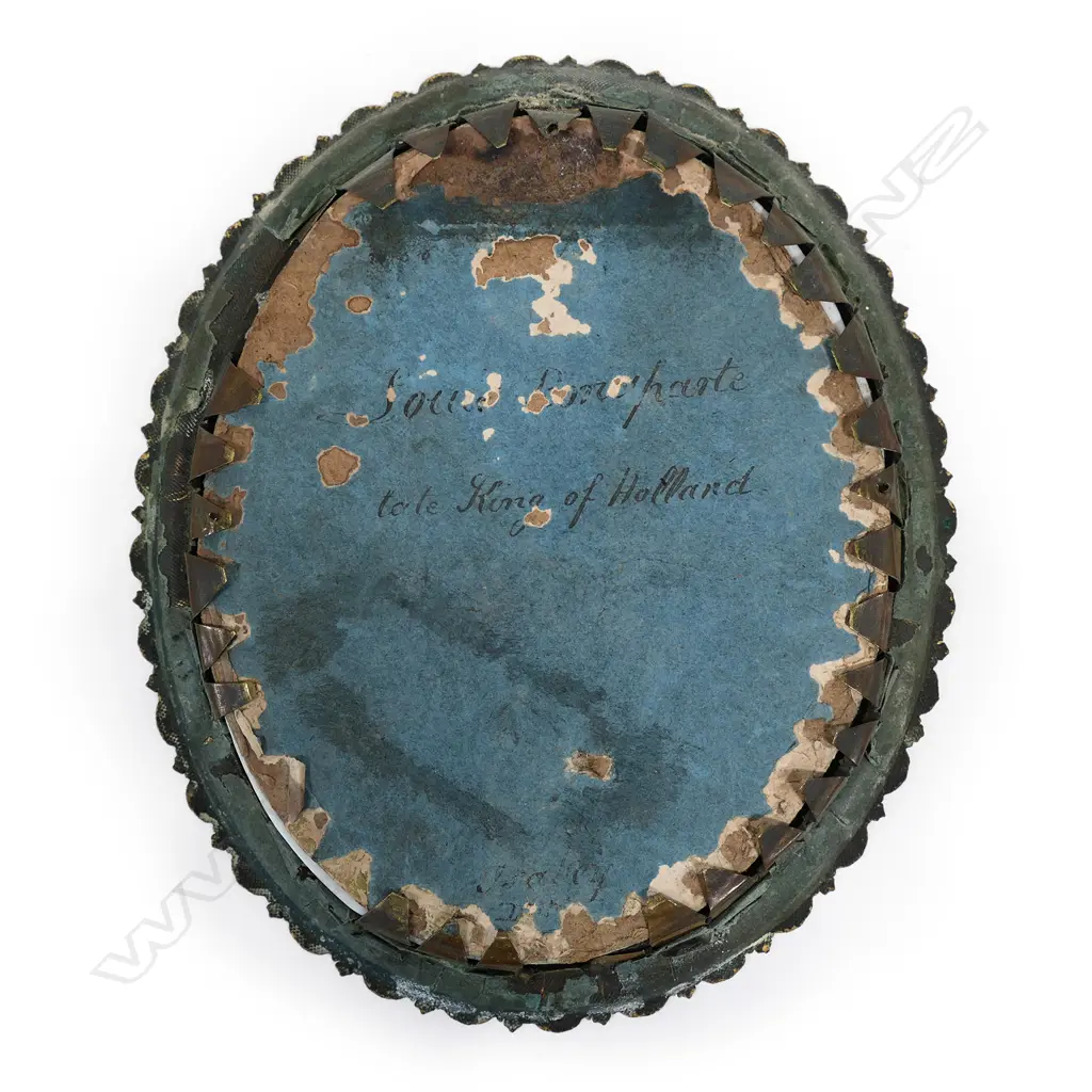 A fine antique hand painted oil on porcelain portrait of 'Louis Bonaparte' late King of Holland, Image 1++