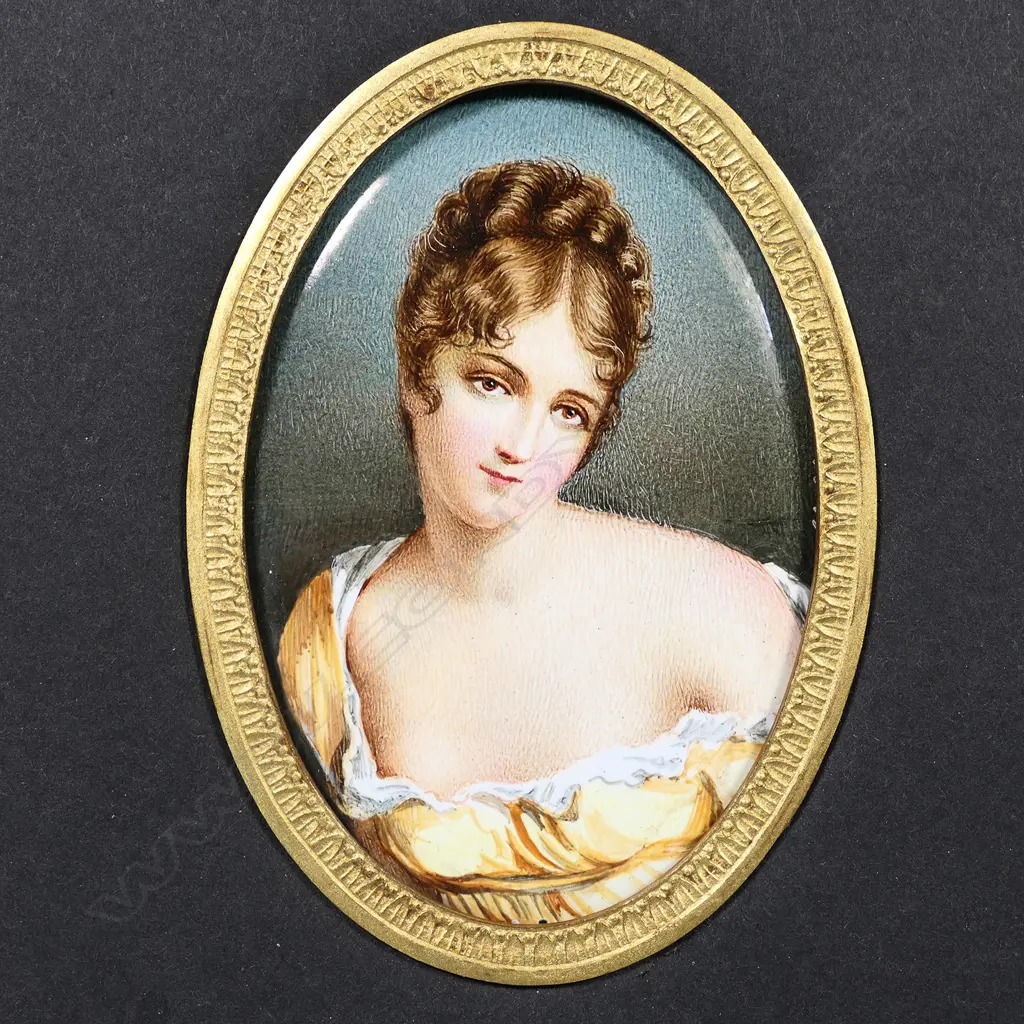 A pair of early/mid 20thC hand painted portrait miniatures of Napoleon and Josephine, Image 1++