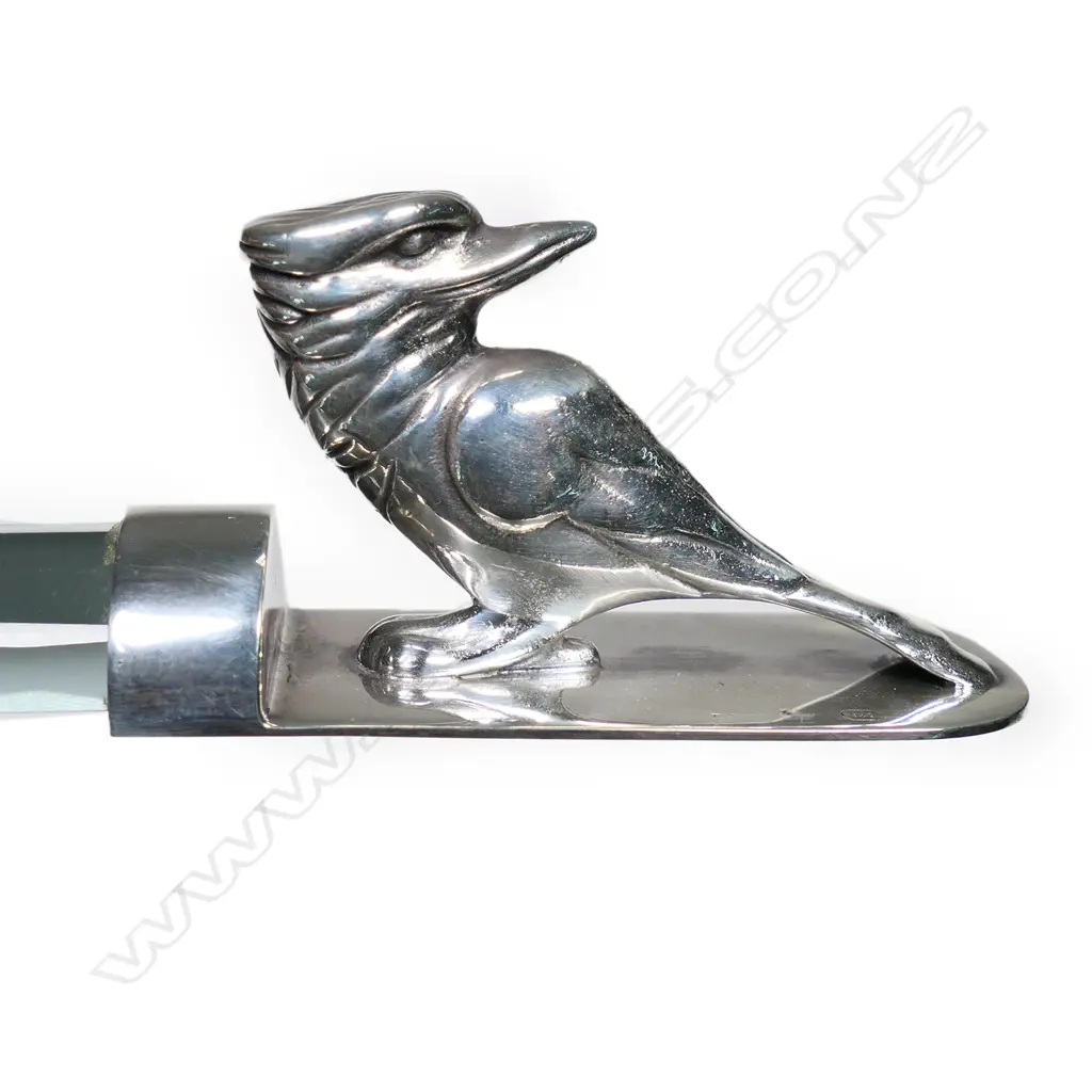 An early/mid 20thC Australian silver and glass dome bar magnifier, Image 1++