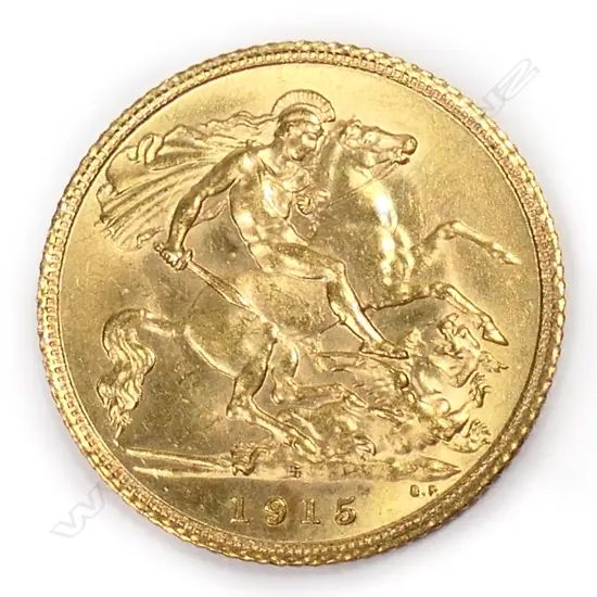 A Geo. V gold half sovereign,