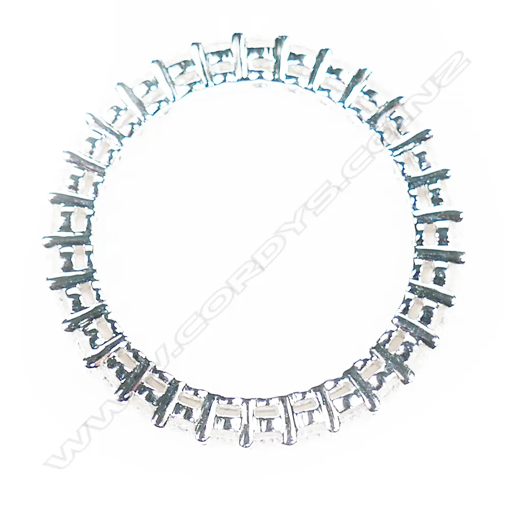 A platinum and diamond eternity band ring, Image 1++