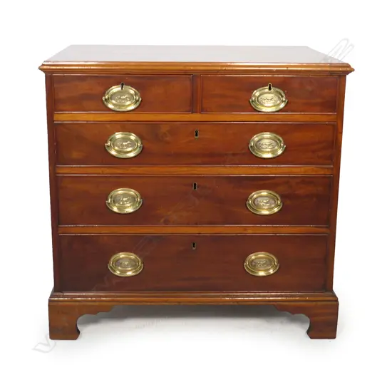 A George III mahogany bachelor's chest,
