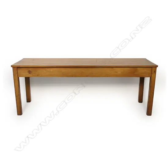 A 19thC French light oak farmhouse refectory table,