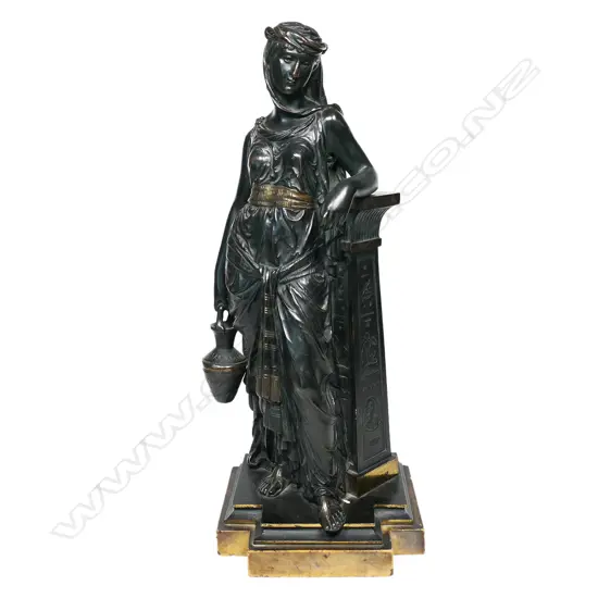 19thC neo classical bronze figure ‘The Water Carrier’,