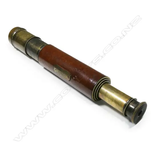 WW1 officers telescope in original leather case,