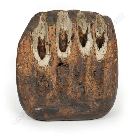 Len Castle slab form grass vase,