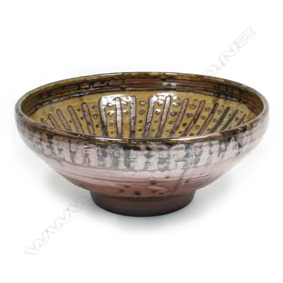 An impressive Michael Cardew (UK 1901–1983) footed bowl,