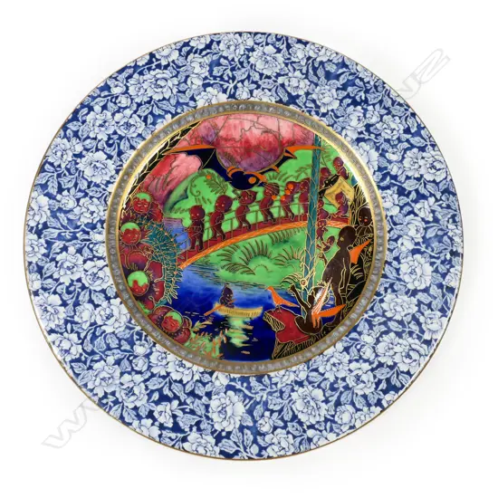 A Wedgwood 'Elves on a Bridge' plate by Daisy Makeig Jones,