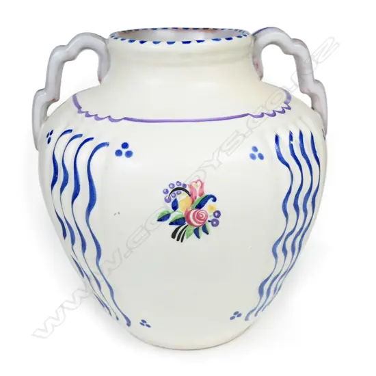 A Poole (Carter Stabler Adams) two handled vase,