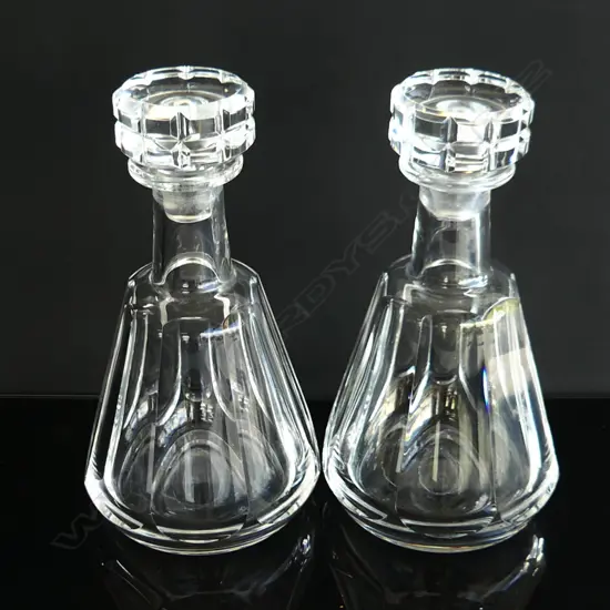 A pair of Baccarat crystal decanters,
