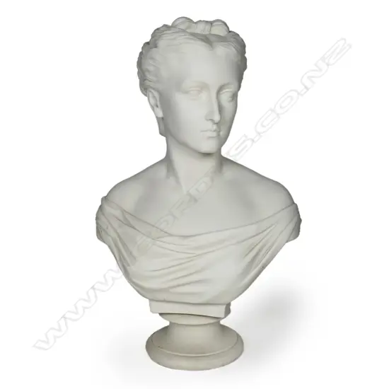 A Copeland Parian Ware bust of Princess Louise,