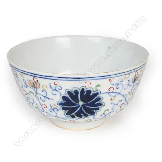 A Chinese doucai lotus bowl,