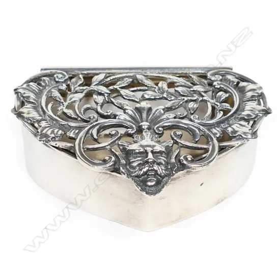 Sterling silver trinket box,