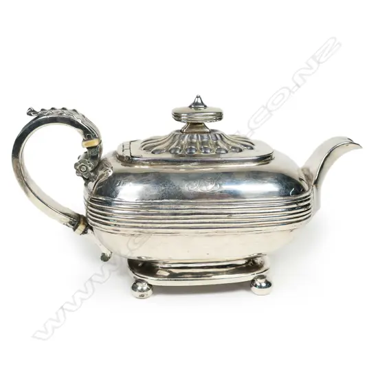 Georgian sterling silver bachelors teapot,