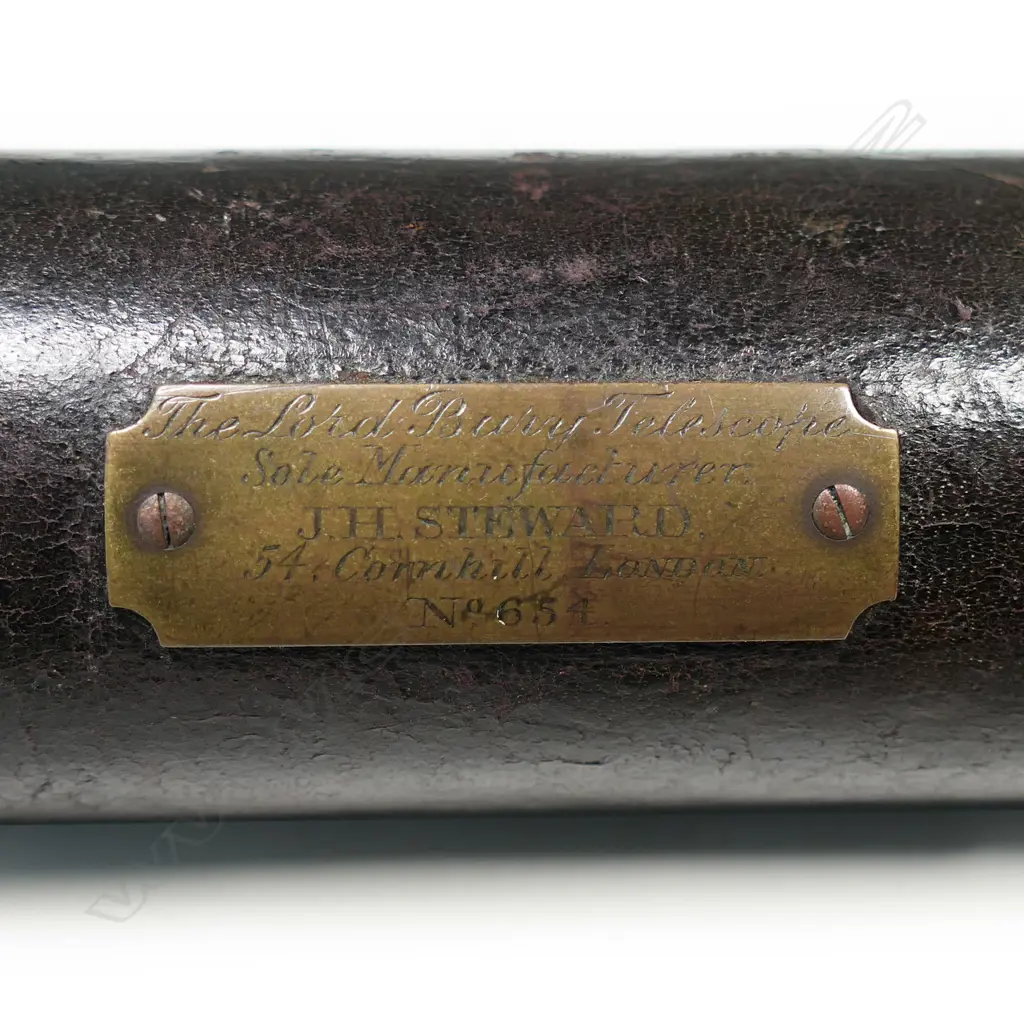 A Victorian four-draw brass 'The Lord Bury' telescope, Image 1++
