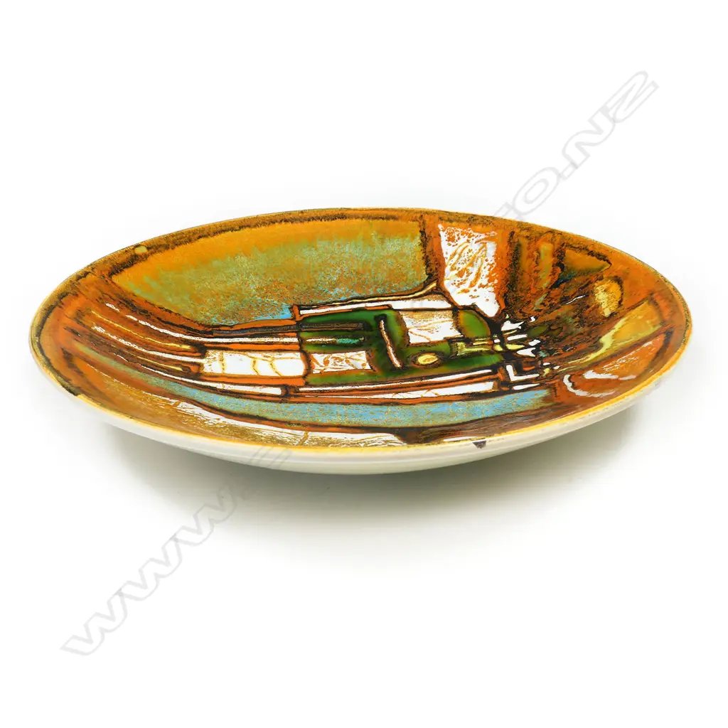 A Poole studio pottery shallow bowl by Tony Morris, Image 1++