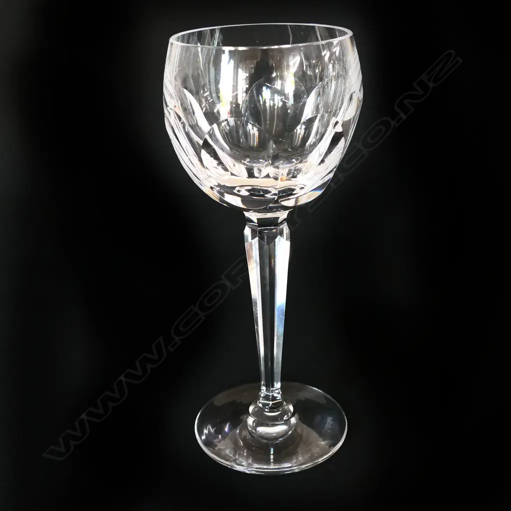 A set of eight Waterford hock glasses, Image 1++