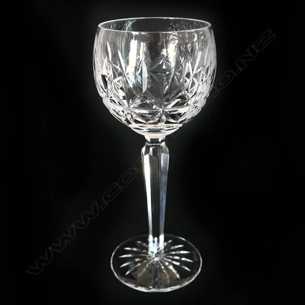 A set of six Waterford crystal hock glasses, Image 1++