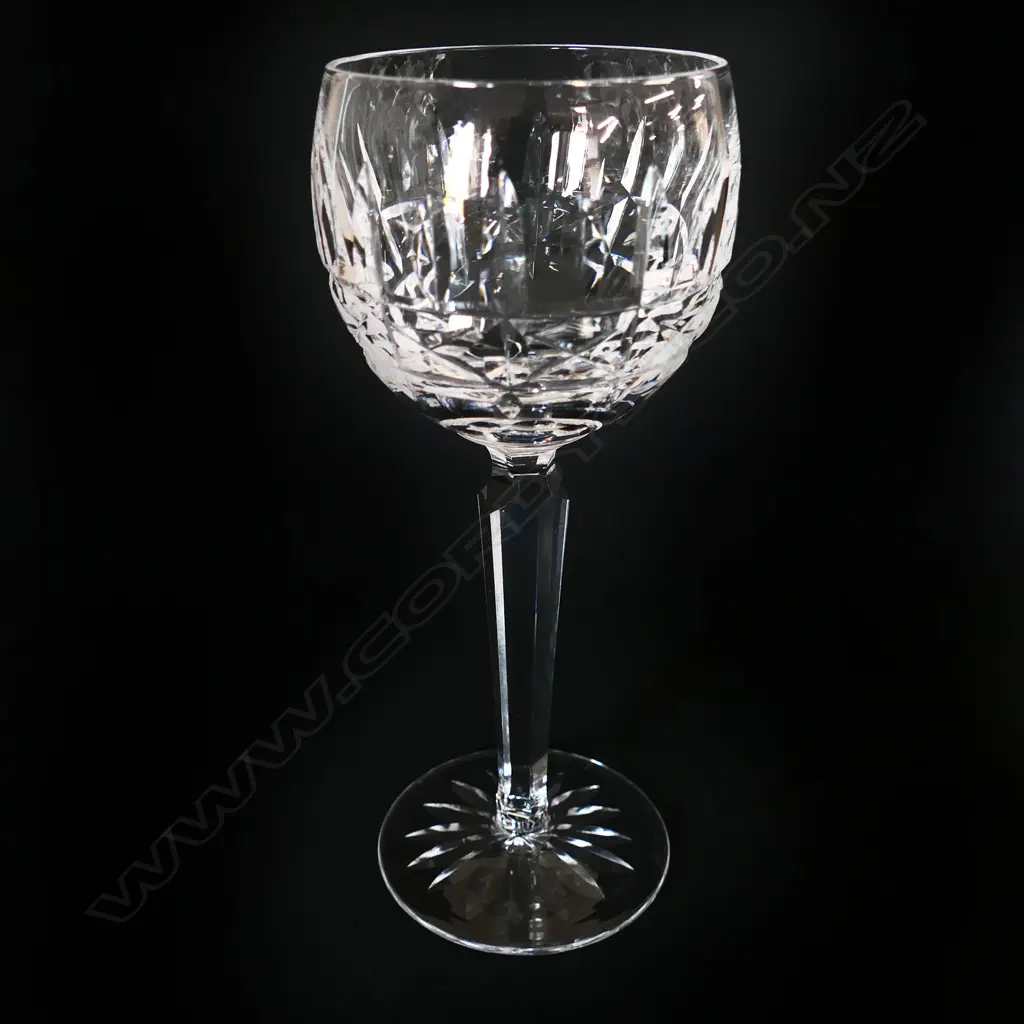 A set of six Waterford crystal hock glasses, Image 1++