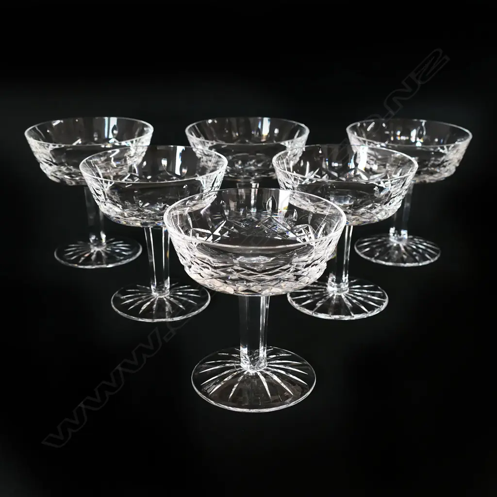 A set of six Waterford champagne coupes, Image 1++