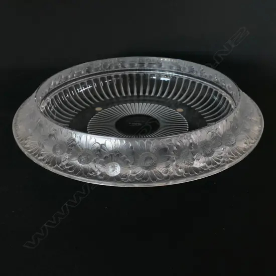 A large Lalique bowl,