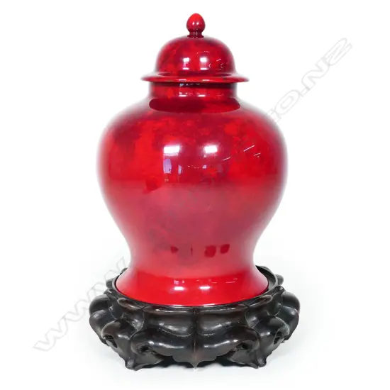Royal Doulton flambe potpourri for Art Union of London,