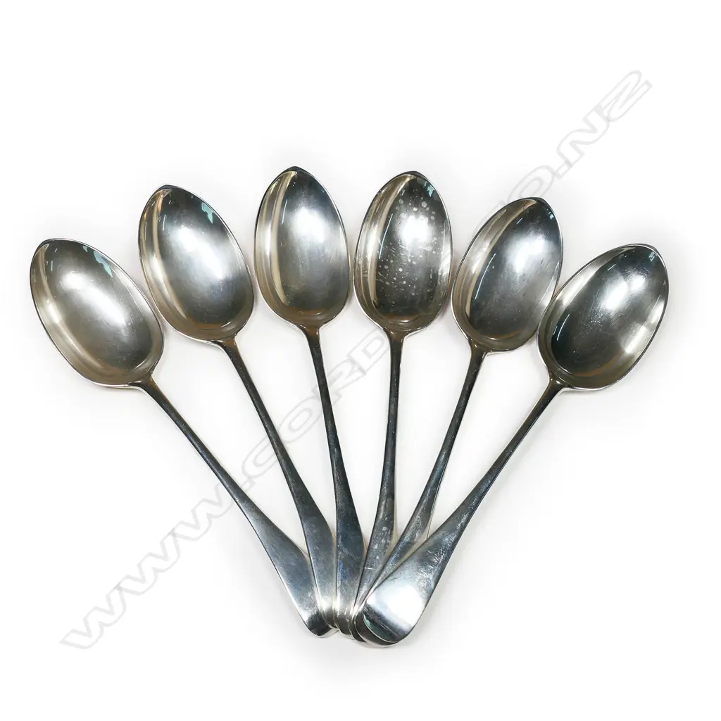 Six Victorian silver tablespoons, Image 1++