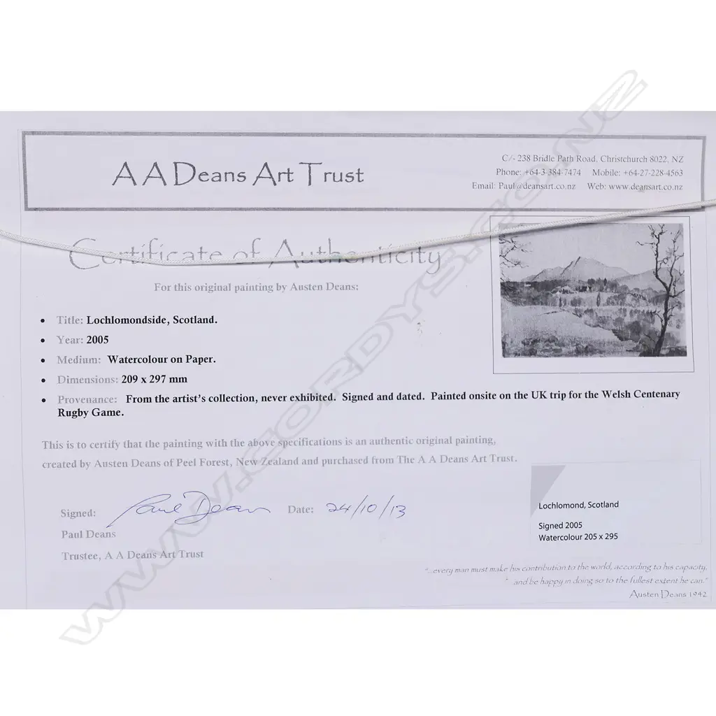 Austen Deans (1915-2011), Image 1++