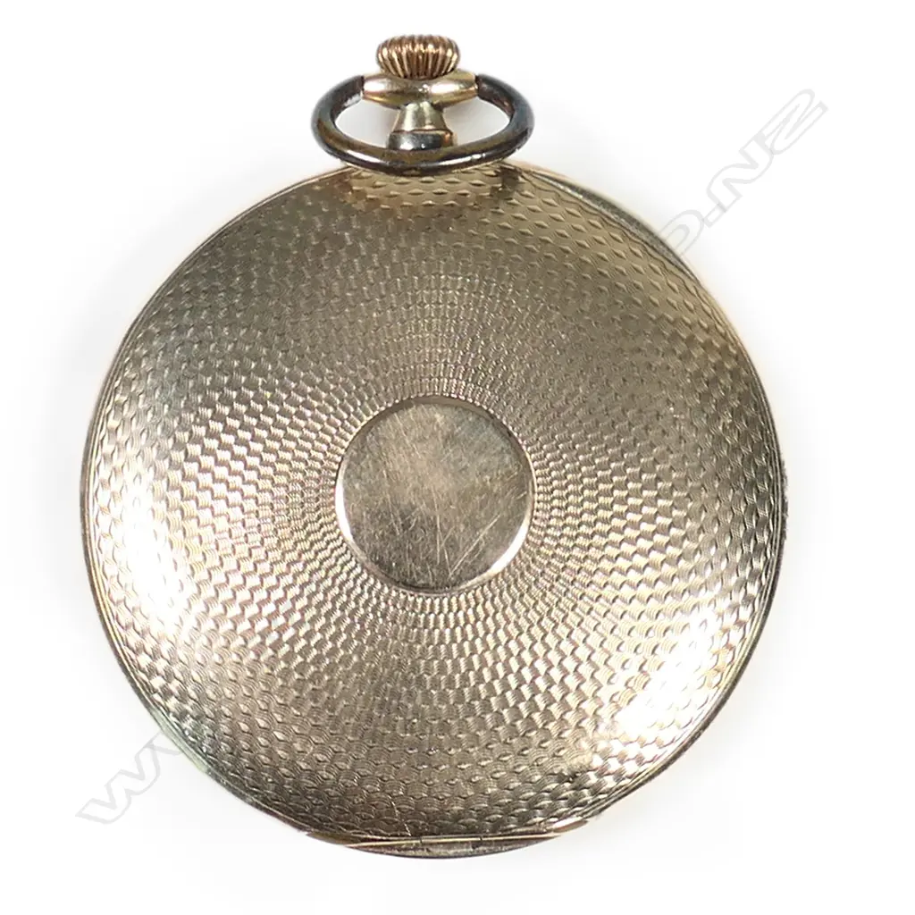 A vintage Rolex 9ct gold cased half hunter pocket watch, Image 1++