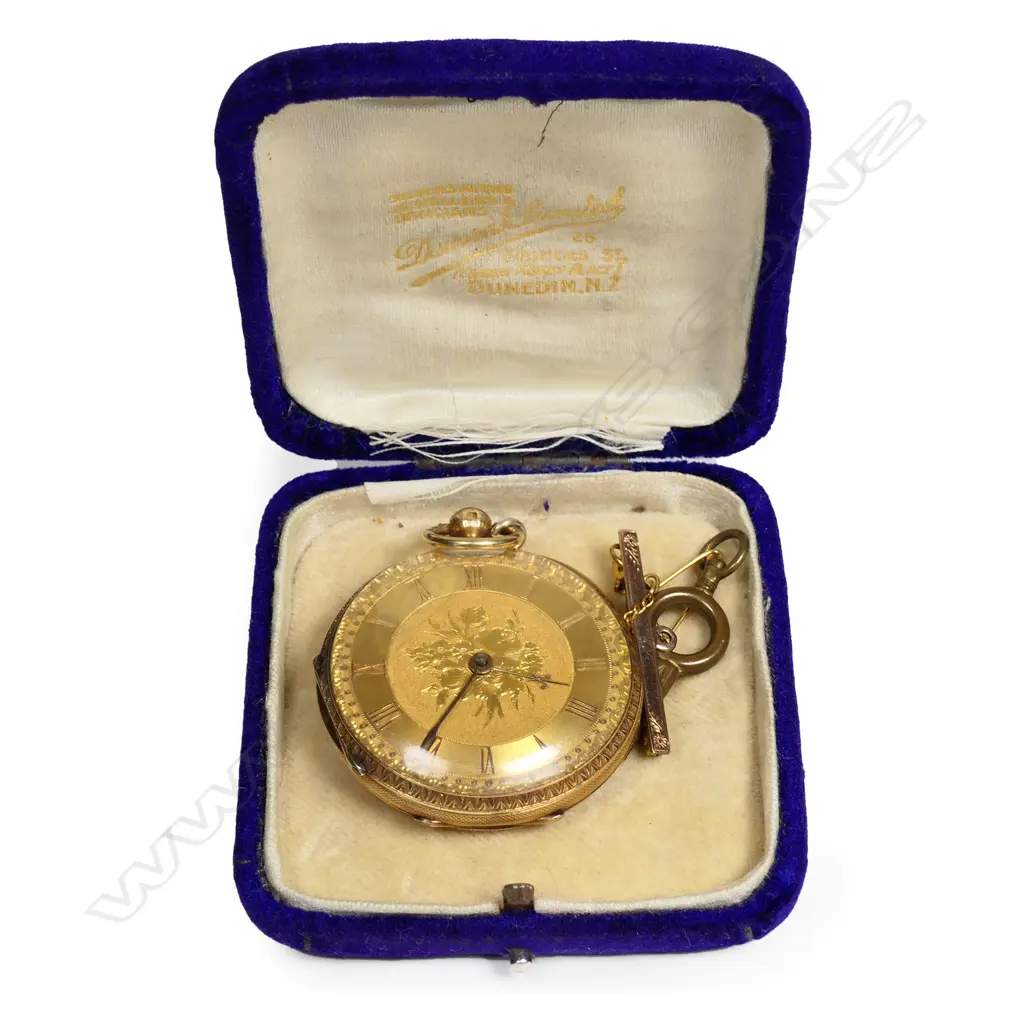 A Victorian 18ct gold open face gents pocket watch by W. Clarke & Sons, Image 1++