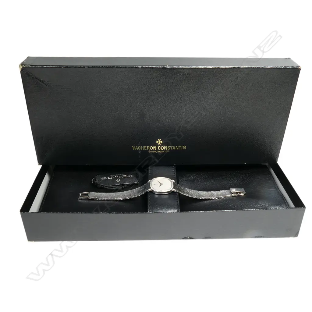 A vintage Vacheron Constantin 18ct white gold ladies cocktail wristwatch, Image 1++