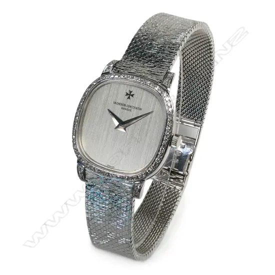 A vintage Vacheron Constantin 18ct white gold ladies cocktail wristwatch,