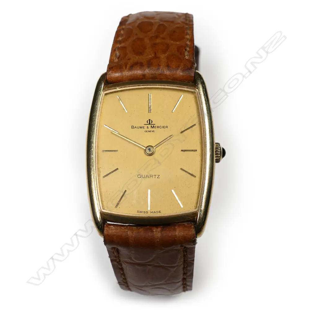 A Baume & Mercier 18ct yellow gold gent's wristwatch, Image 1++