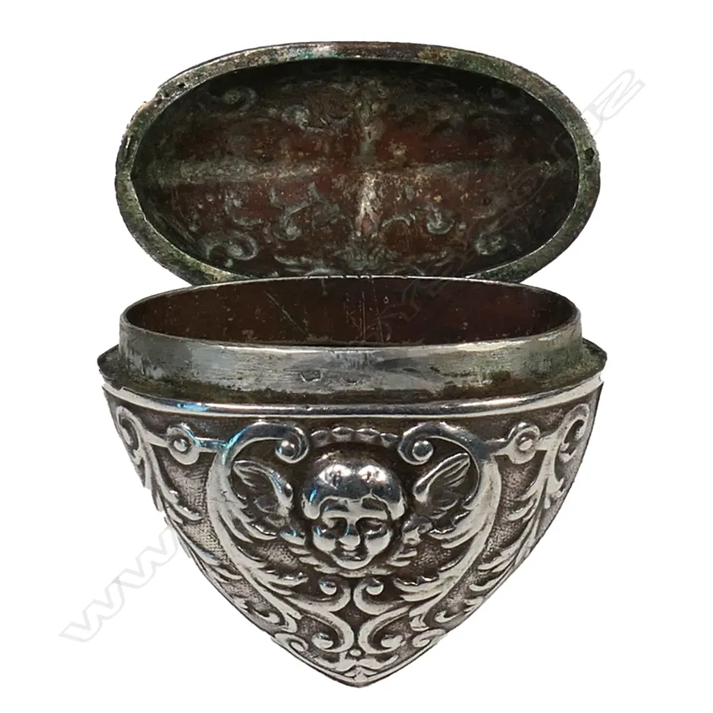 A Continental silver object du vertu scent box or vinaigrette, Image 1++