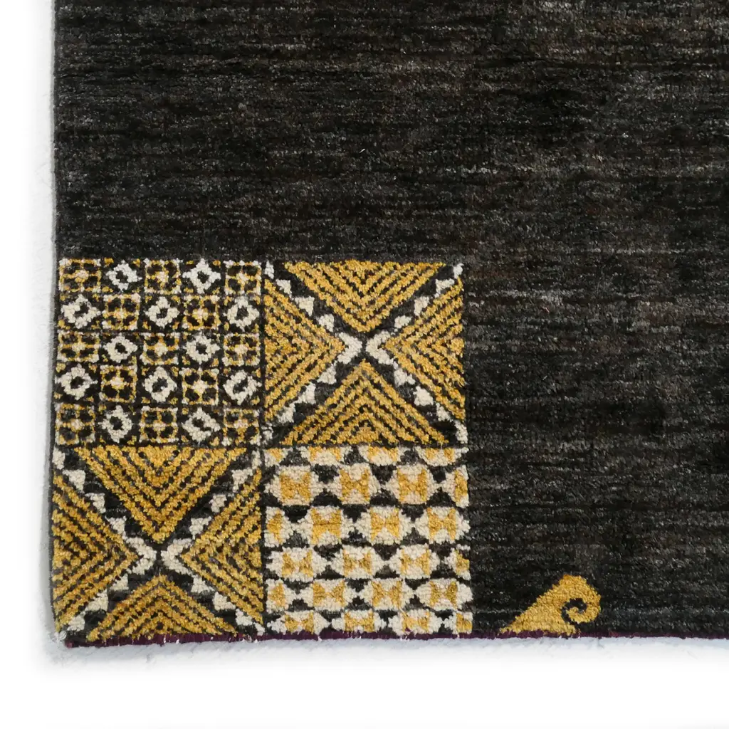 A hand-knotted Gabbeh rug designed by Hundertwasser, Image 1++