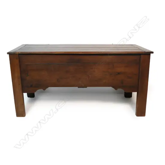 An antique Continental oak country coffer,