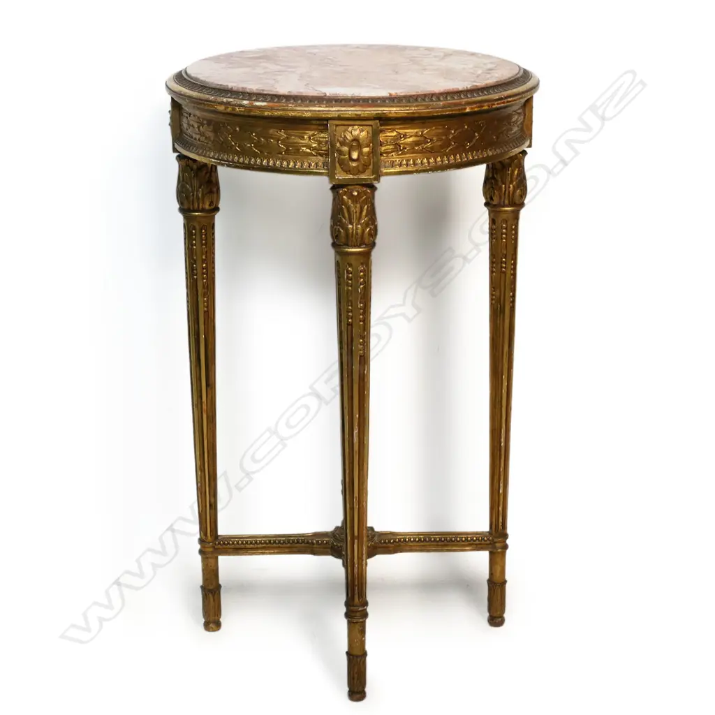 A 19thC French Louis XVI style guéridon, Image 1++