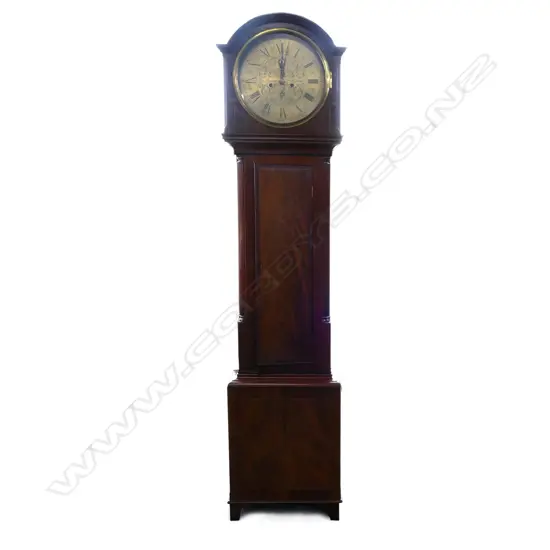 A Georgian mahogany long case clock,