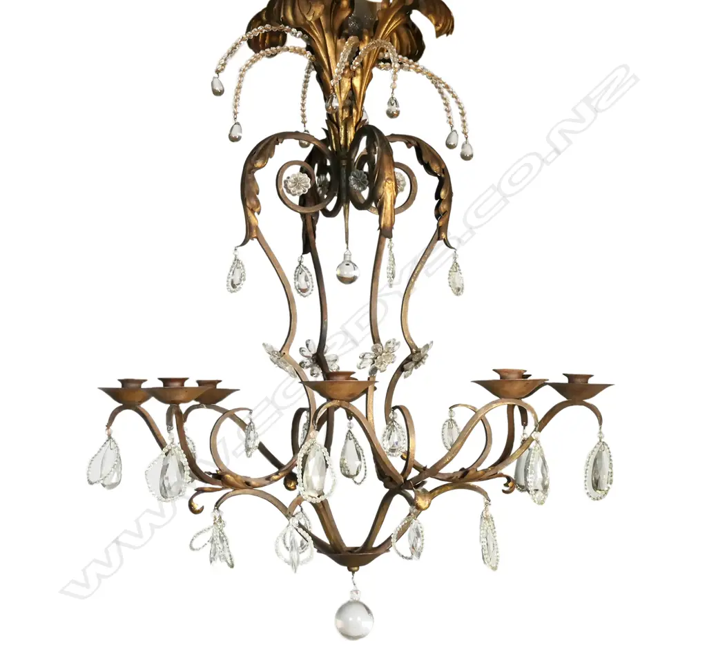 An early 1900s wrought iron candelabra, Image 1++
